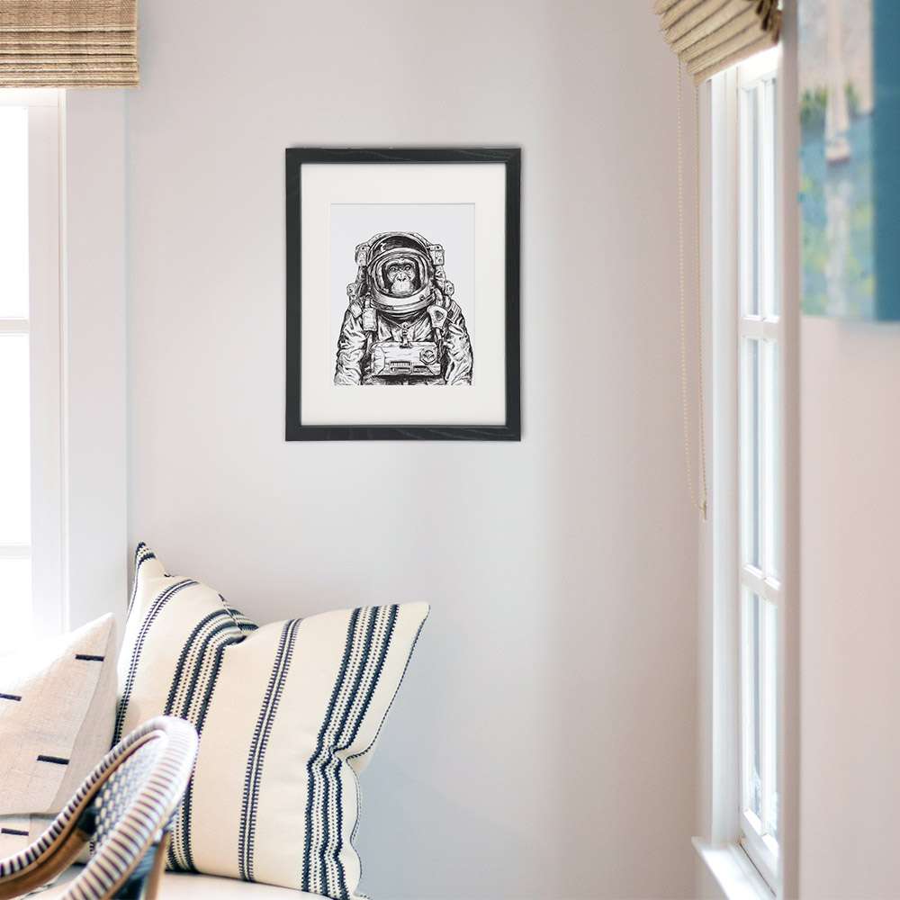 Astronaut Monkey Art Print - 8x10 | Space Monkey - Dream Big Printables