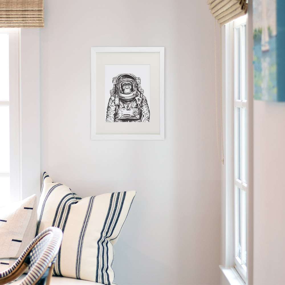 Astronaut Monkey Art Print - 8x10 | Space Monkey - Dream Big Printables