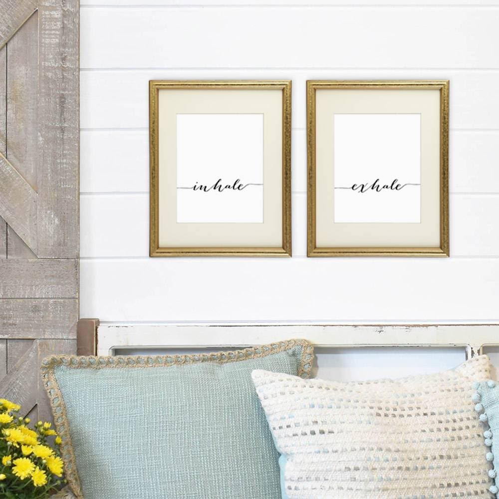 Inhale Exhale Wall Art Prints - (Set of 2) - 8x10 | Inspirational Wall Art - Dream Big Printables