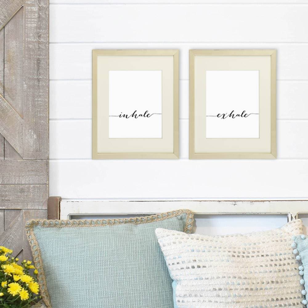 Inhale Exhale Wall Art Prints - (Set of 2) - 8x10 | Inspirational Wall Art - Dream Big Printables