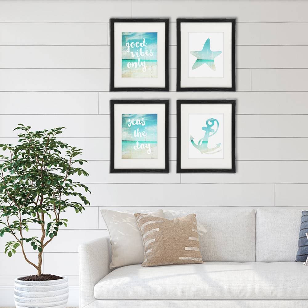 Beach Art Prints - Good Vibes Only (Set of 4) - 8x10s - Dream Big Printables