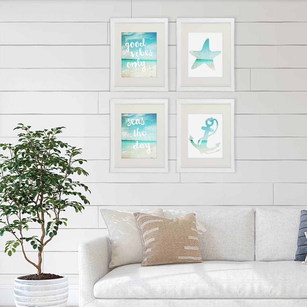 Beach Art Prints - Good Vibes Only (Set of 4) - 8x10s - Dream Big Printables