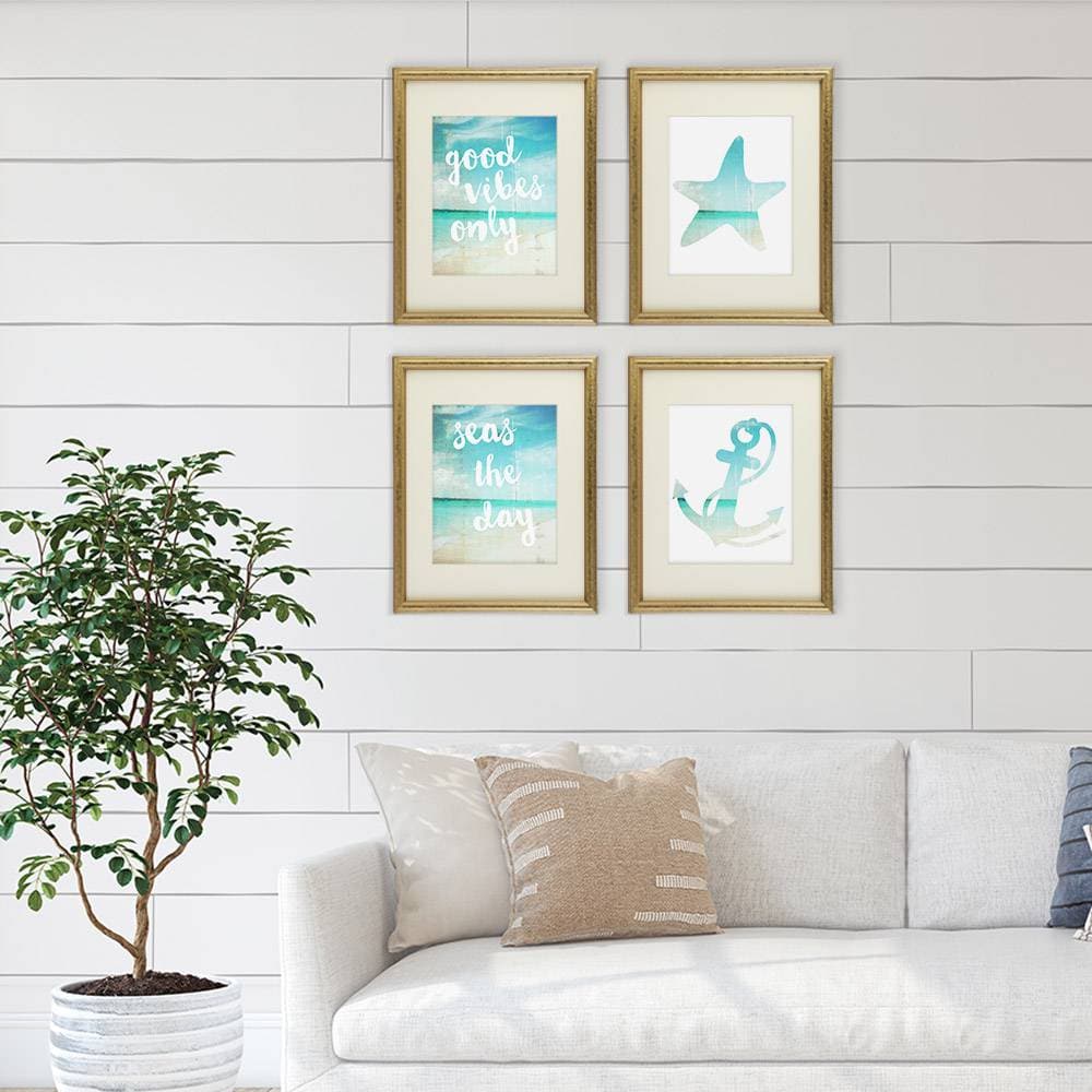 Beach Art Prints - Good Vibes Only (Set of 4) - 8x10s - Dream Big Printables