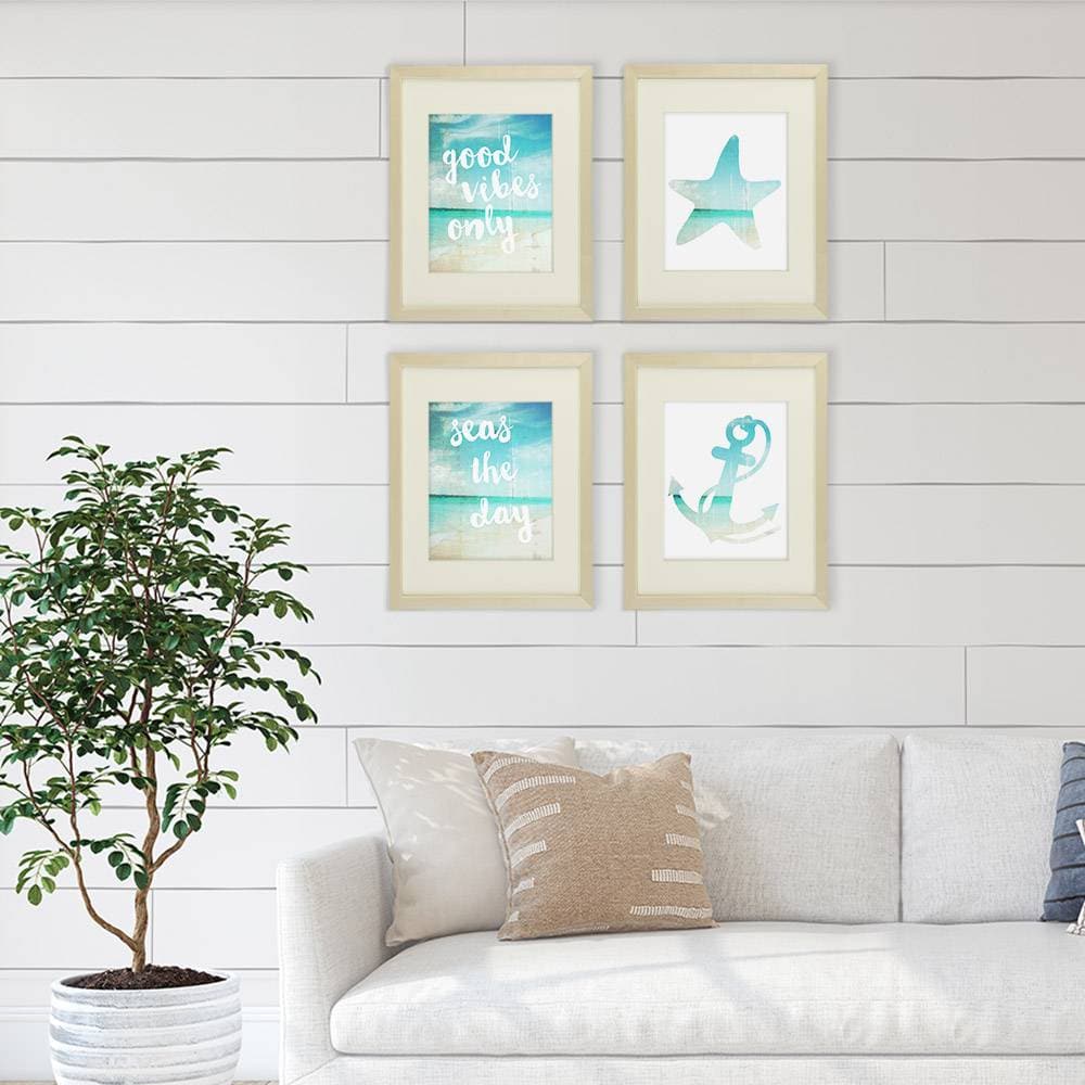 Beach Art Prints - Good Vibes Only (Set of 4) - 8x10s - Dream Big Printables