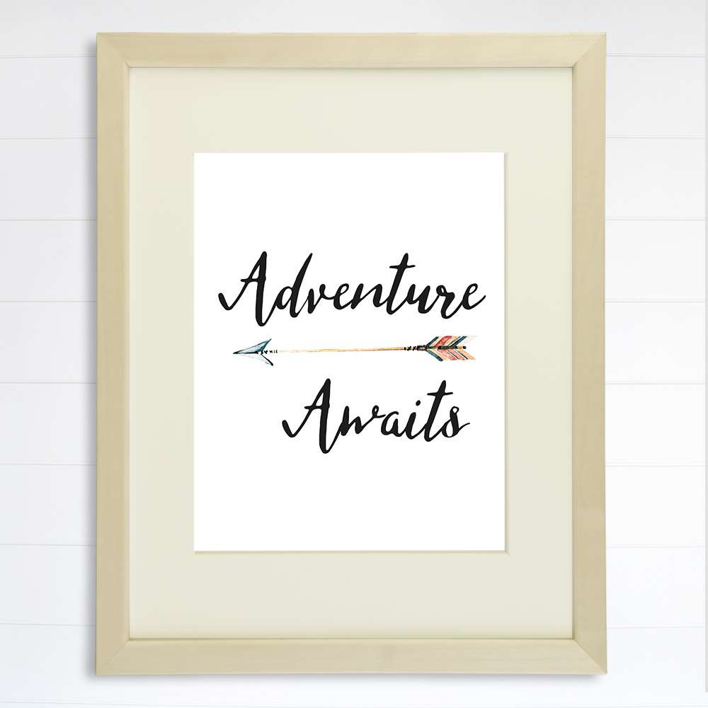 Adventure Awaits Art Print - 8x10 - Dream Big Printables