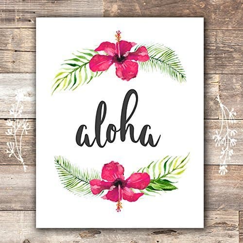 Aloha Hawaii Art Print - 8x10 - Dream Big Printables