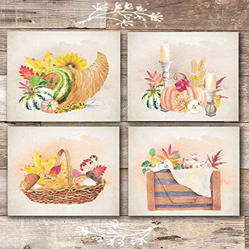 Autumn Art Prints (Set of 4) - Unframed - 8x10s | Fall Decor - Dream Big Printables