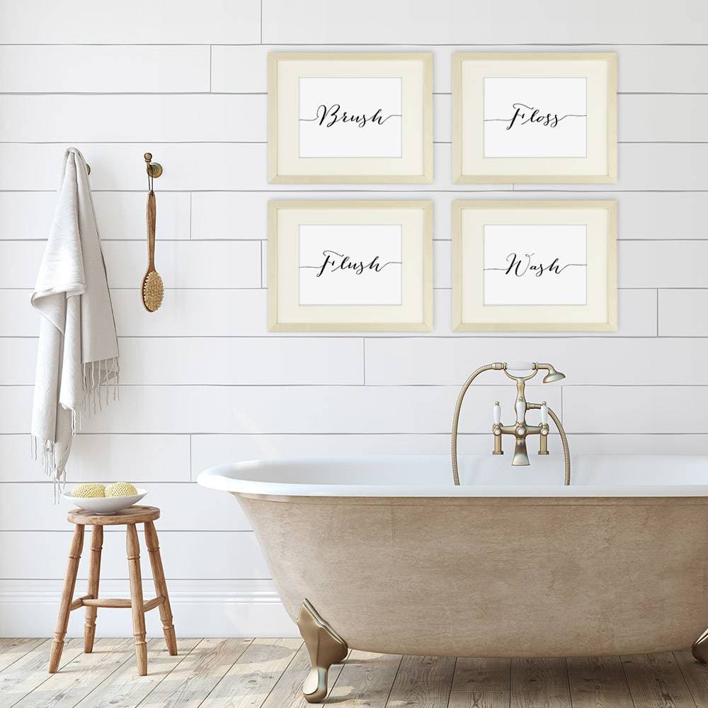 Bathroom Decor Art Prints (Set of 4) - 8x10s - Dream Big Printables