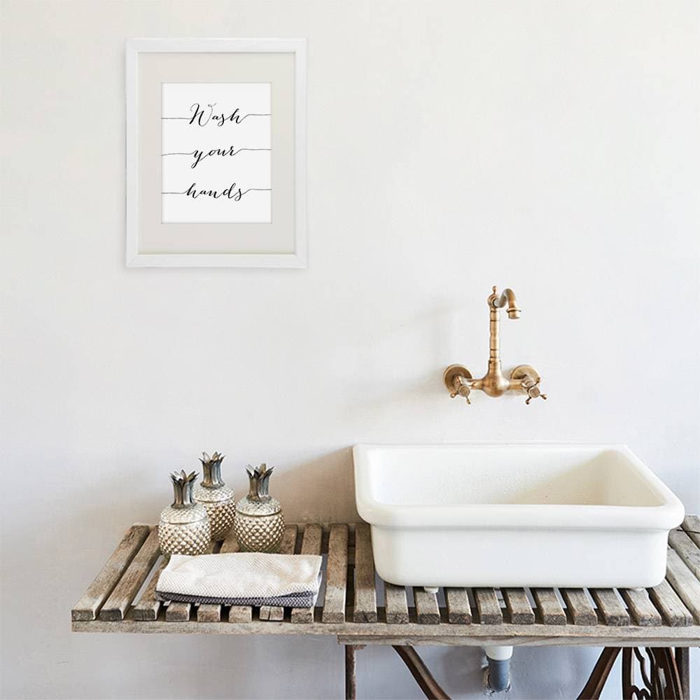 Bathroom Decor Wash Your Hands Art Print - 8x10 - Dream Big Printables