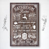 Bathroom Rules - 16x24 - Dream Big Printables