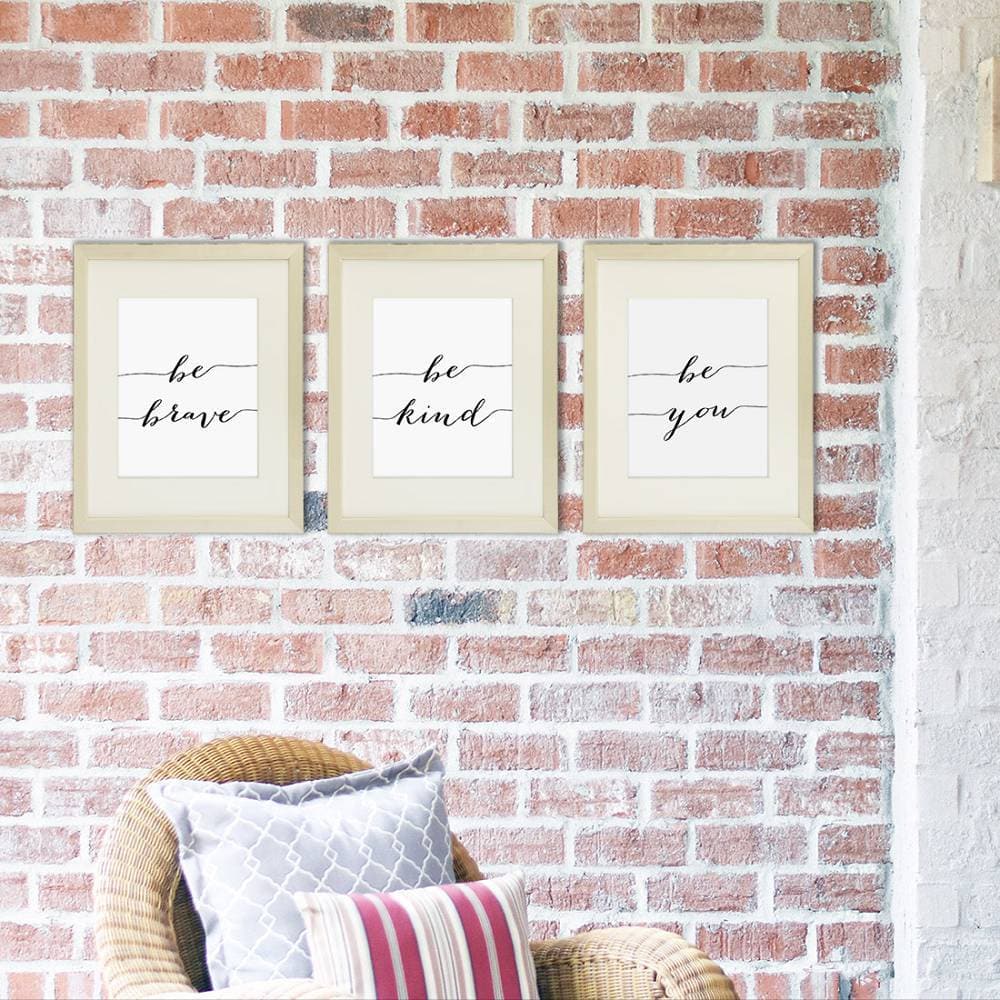 Be Kind Be Brave Be You Art Prints (Set of 3) - 8x10 | Inspirational Wall Art - Dream Big Printables
