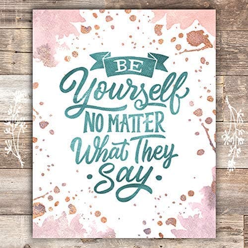 Be Yourself Art Print - 8x10 - Dream Big Printables