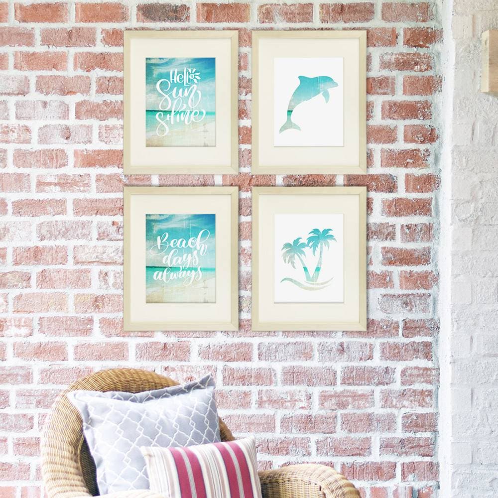Beach Set Art Prints (Set of 4) - 8x10s - Dream Big Printables