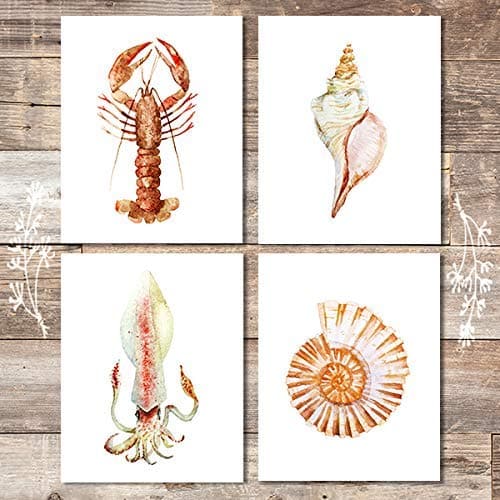 Beach Wall Decor Art Prints (Set of 4) - 8x10s - Dream Big Printables