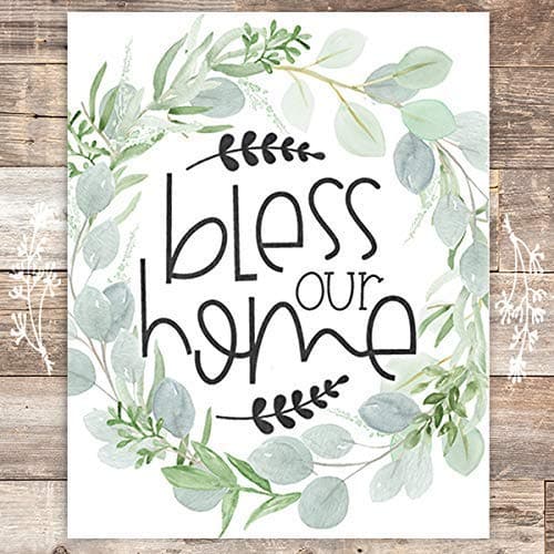 Bless Our Home Art Print - Unframed - 8x10 - Dream Big Printables