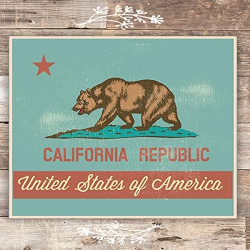 California Republic Art Print - Unframed - 8x10 - Dream Big Printables