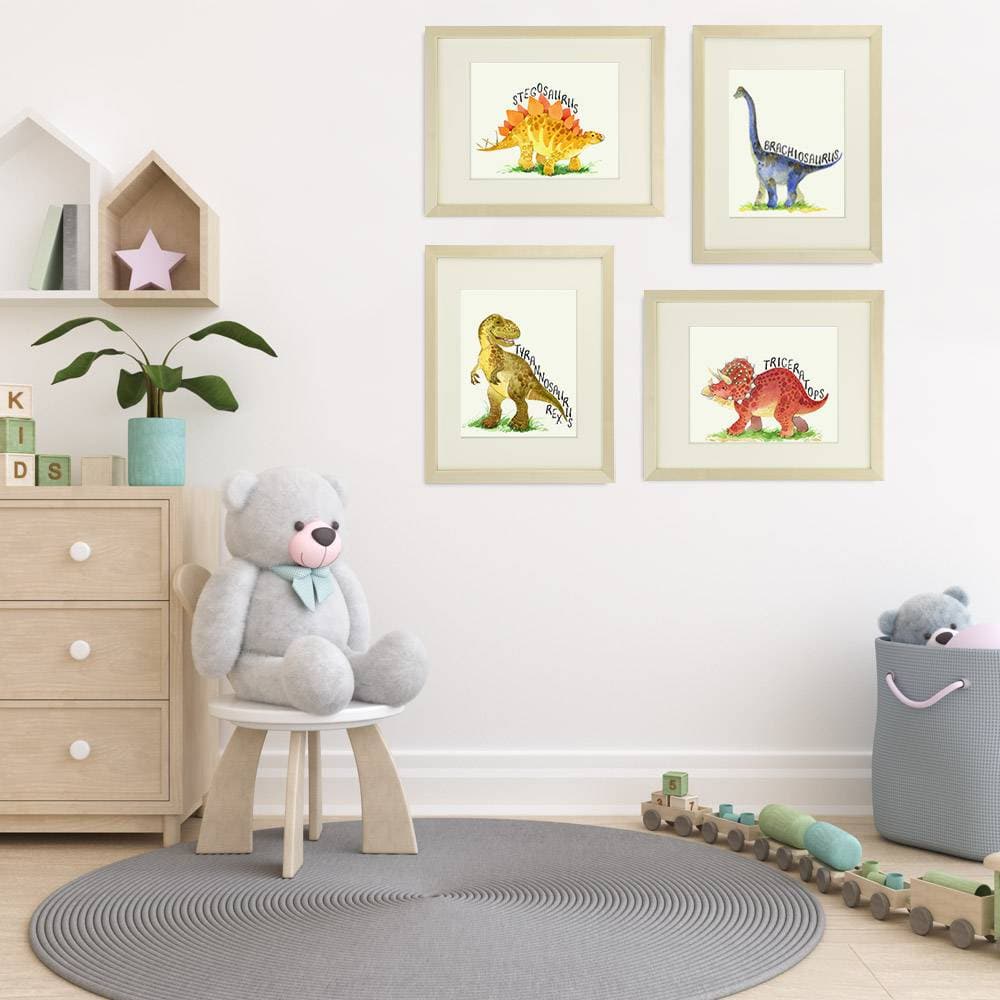 Dinosaur Bedroom Decor Wall Art Prints (Set of 4) - 8x10s - Dream Big Printables