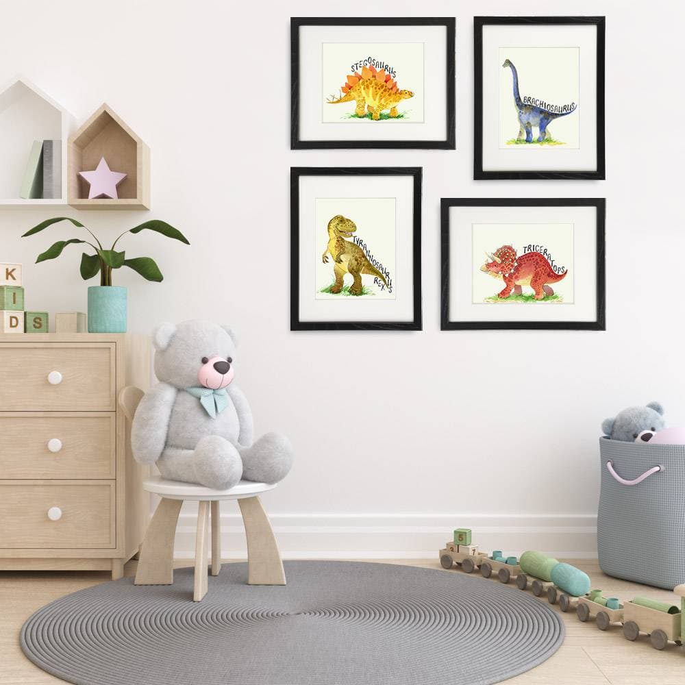 Dinosaur Bedroom Decor Wall Art Prints (Set of 4) - 8x10s - Dream Big Printables