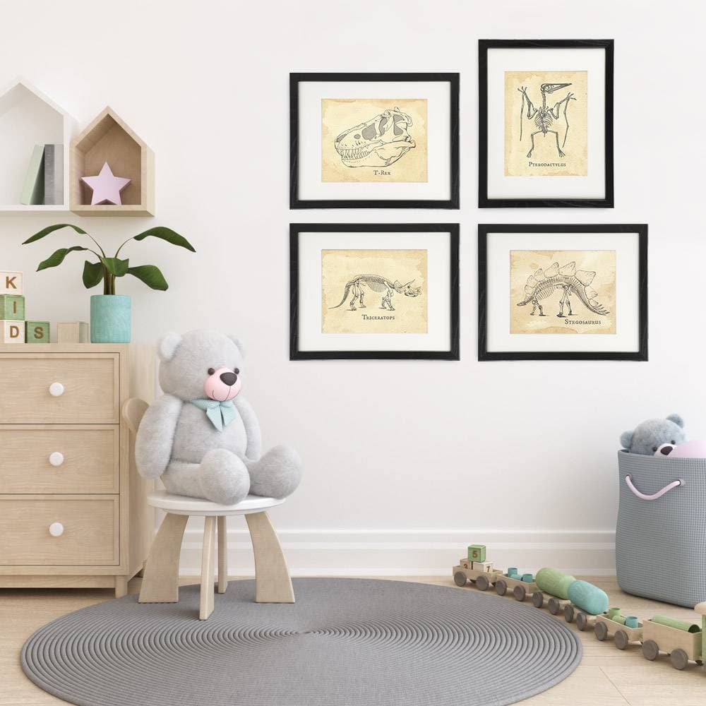 Dinosaur Bedroom Wall Decor Art Prints (Set of 4) - 8x10s - Dream Big Printables