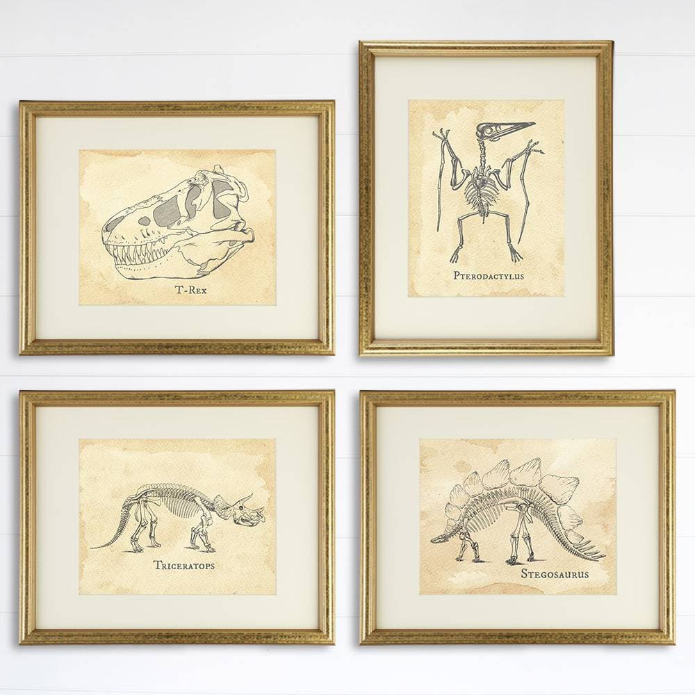 Dinosaur Bedroom Wall Decor Art Prints (Set of 4) - 8x10s - Dream Big Printables