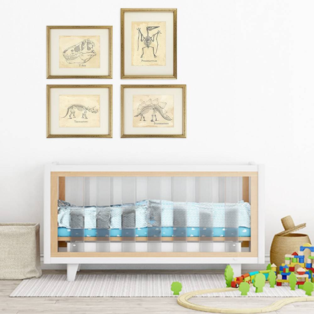 Dinosaur Bedroom Wall Decor Art Prints (Set of 4) - 8x10s - Dream Big Printables