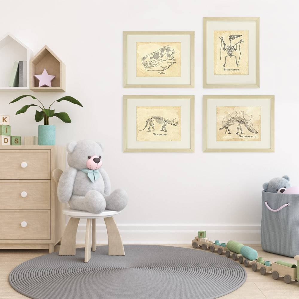 Dinosaur Bedroom Wall Decor Art Prints (Set of 4) - 8x10s - Dream Big Printables