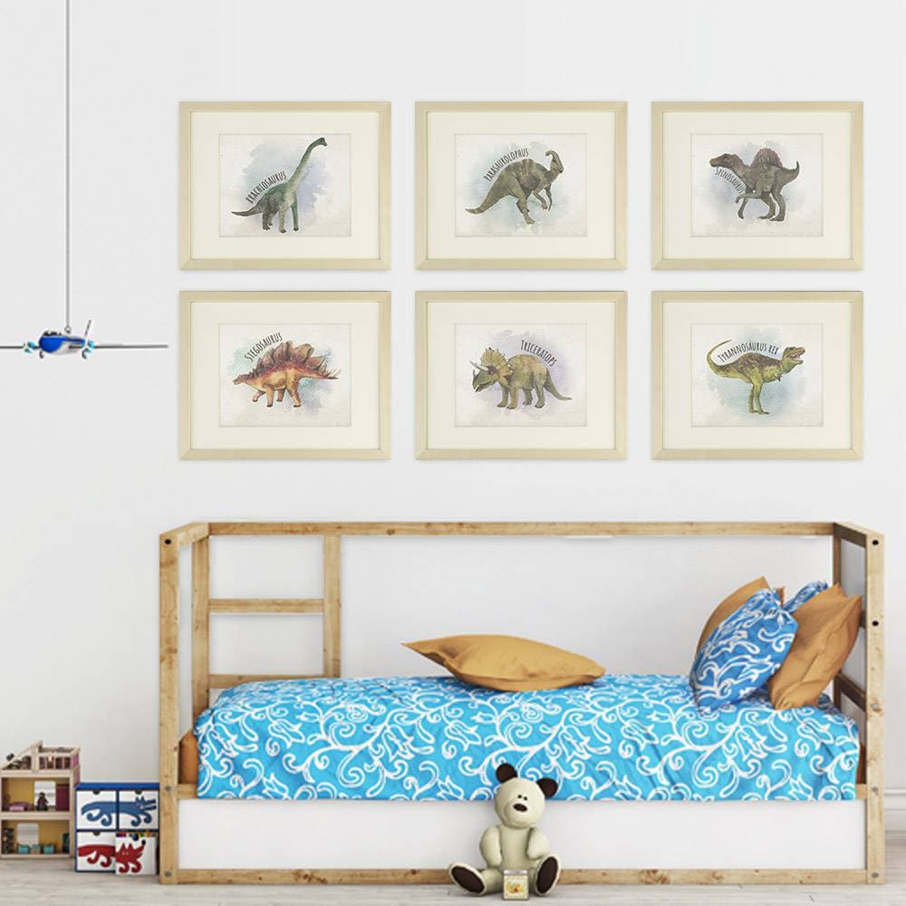 Dinosaur Wall Decor Art Prints (Set of 6) - 8x10s - Dream Big Printables