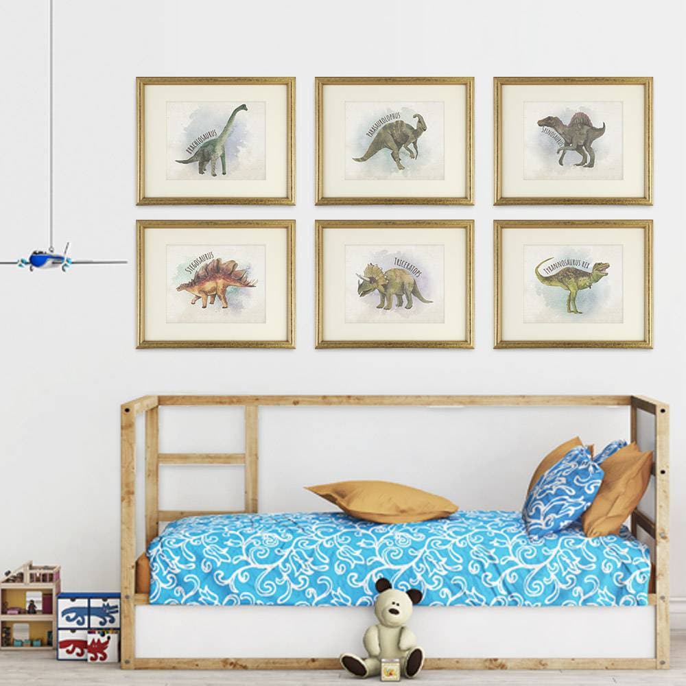 Dinosaur Wall Decor Art Prints (Set of 6) - 8x10s - Dream Big Printables