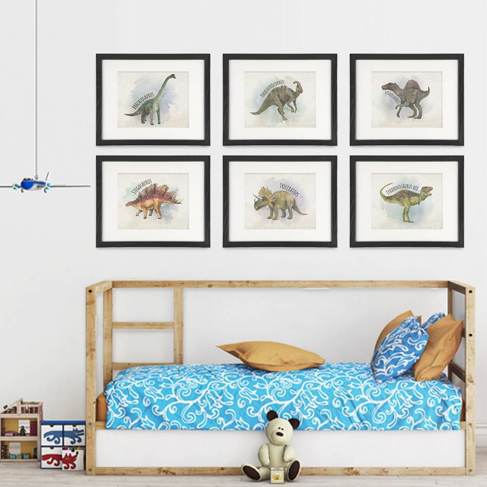Dinosaur Wall Decor Art Prints (Set of 6) - 8x10s - Dream Big Printables