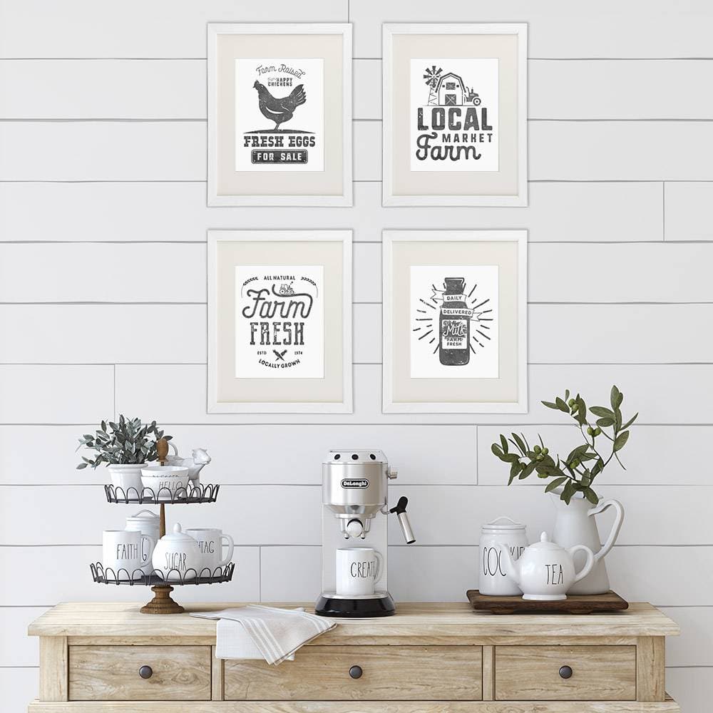 Farmhouse Decor - Kitchen Art Prints (Set of 4) - 8x10s - Dream Big Printables