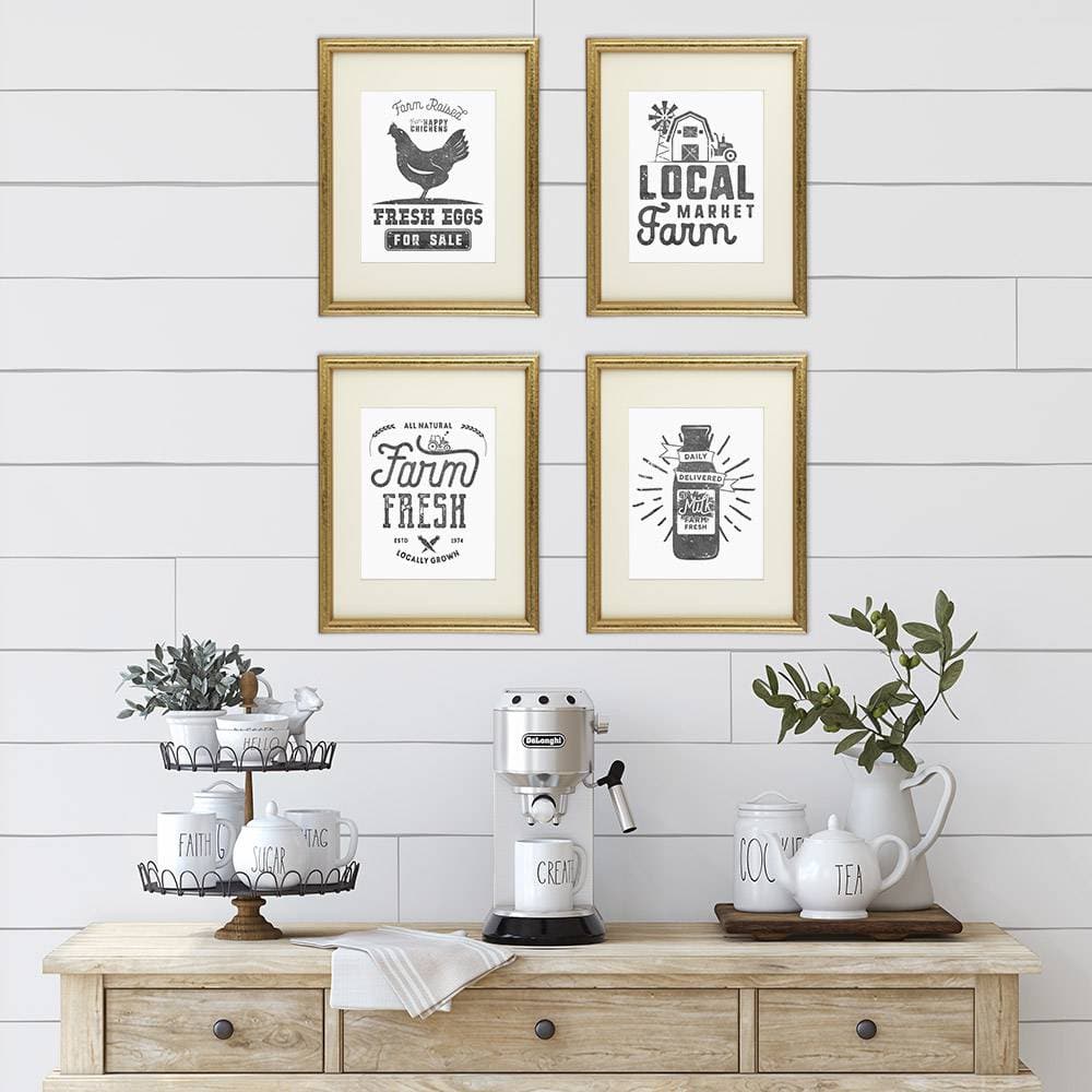 Farmhouse Decor - Kitchen Art Prints (Set of 4) - 8x10s - Dream Big Printables