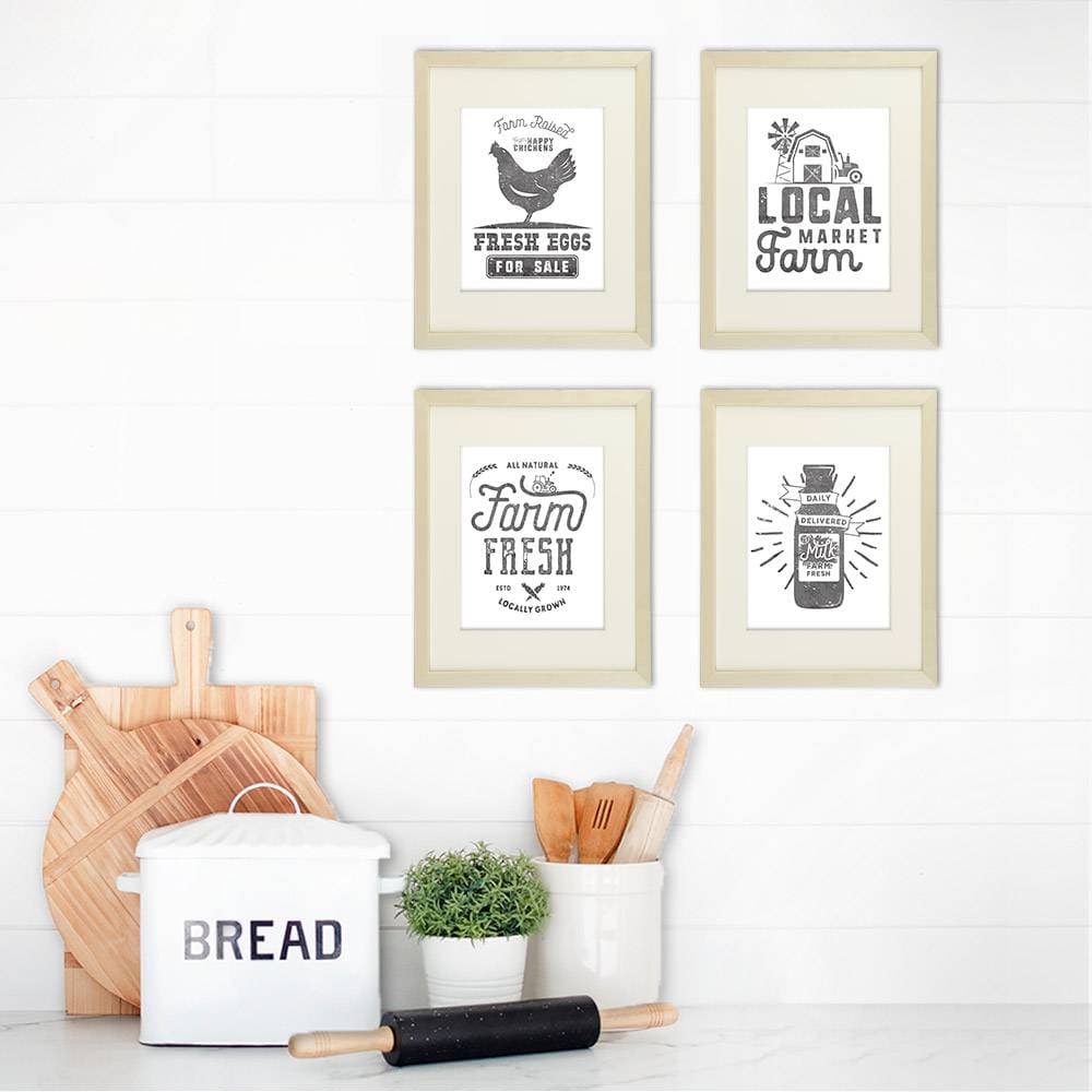 Farmhouse Decor - Kitchen Art Prints (Set of 4) - 8x10s - Dream Big Printables