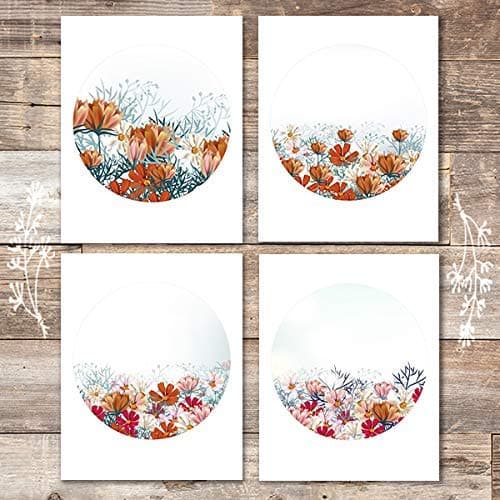 Floral Vignettes (Set of 4) - Unframed - 8x10s - Dream Big Printables