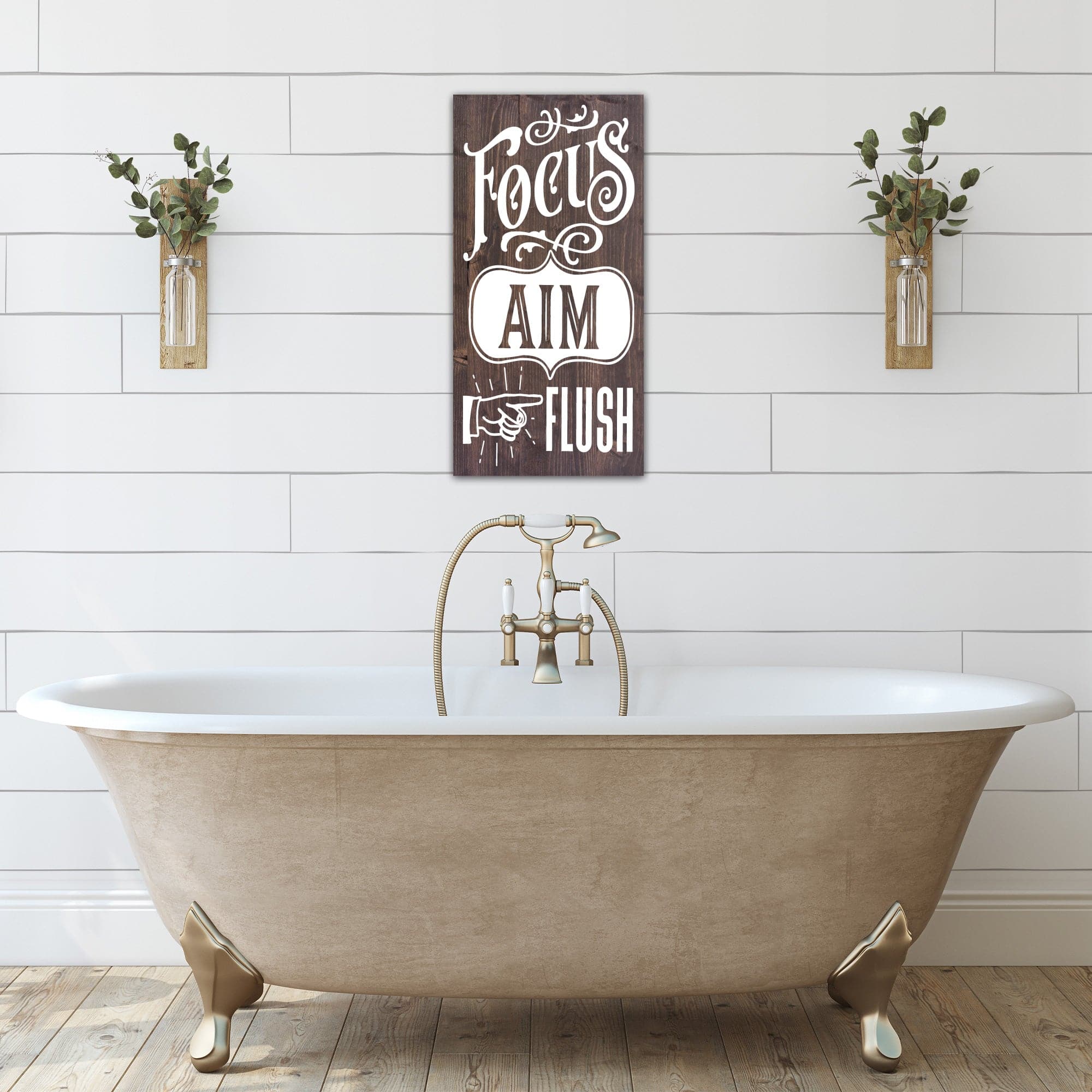 Focus Aim Flush - Dream Big Printables