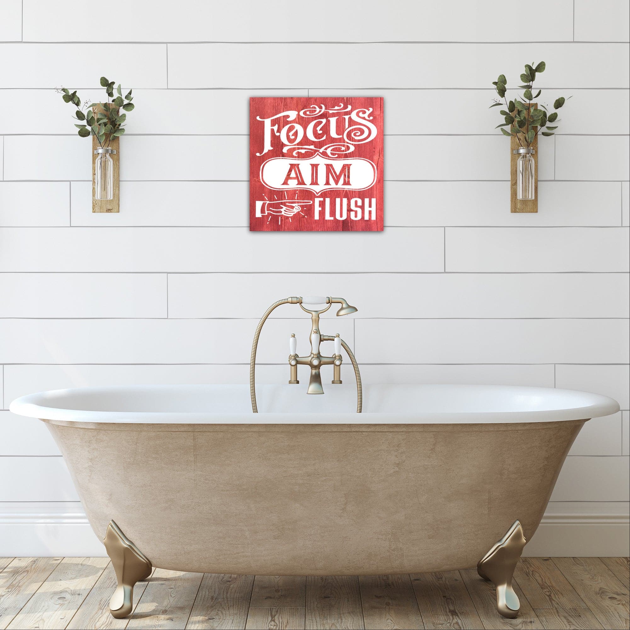 Focus Aim Flush - Dream Big Printables