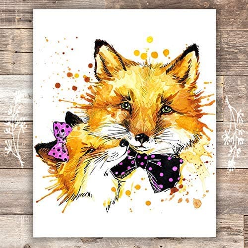 Fox Wall Art Print - Unframed - 8x10 | Nursery Decor - Dream Big Printables