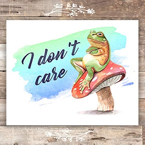 Frog Wall Art Print - Unframed - 8x10 | Watercolor Frog Decor - Dream Big Printables
