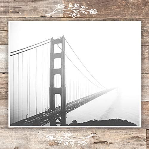 Golden Gate Bridge Vintage Photograph Art Print - Unframed - 8x10 - Dream Big Printables