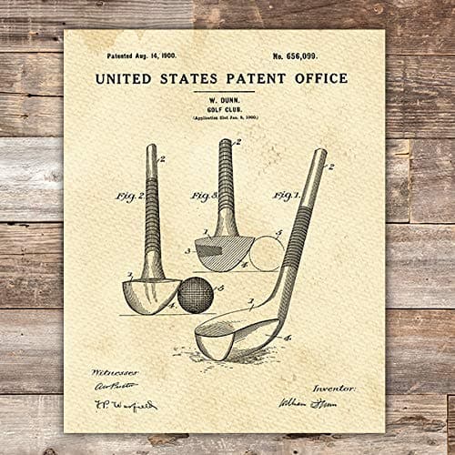 Golf Club Patent Print Wall Art - Unframed - 8x10 - Dream Big Printables