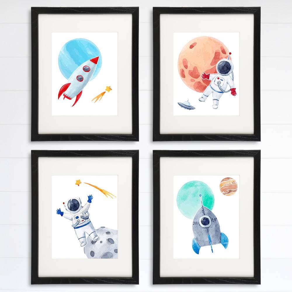 Kids Space Decor Art Prints (Set of 4) - 8x10s - Dream Big Printables