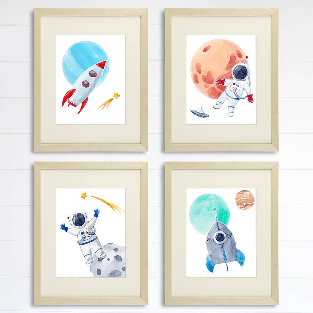 Kids Space Decor Art Prints (Set of 4) - 8x10s - Dream Big Printables