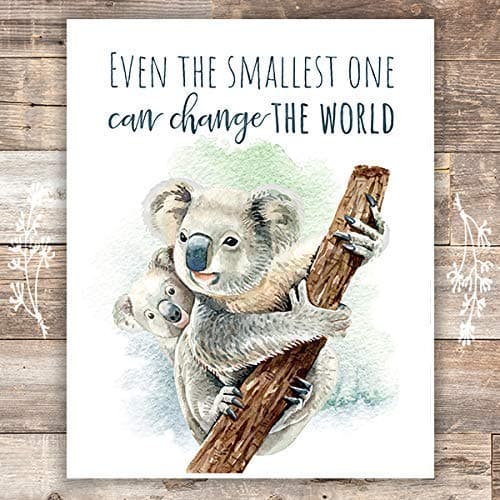 Koalas Wall Art Print - Nursery Decor - 8x10 - Dream Big Printables