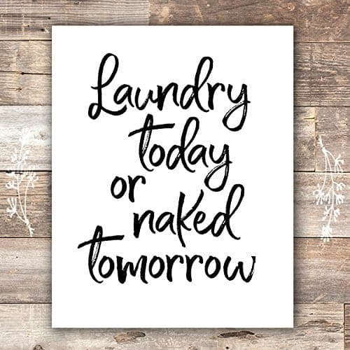 Laundry Room Decor Art Print - 8x10 - Dream Big Printables