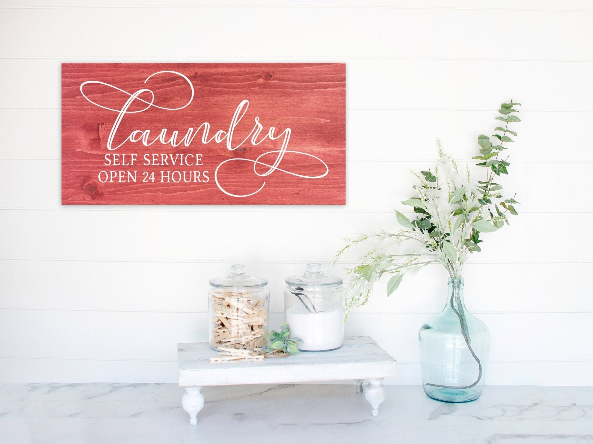 Laundry Room Decor | Rustic Farmhouse Wooden Sign | FAST SHIPPING & Ready to Hang! - Dream Big Printables