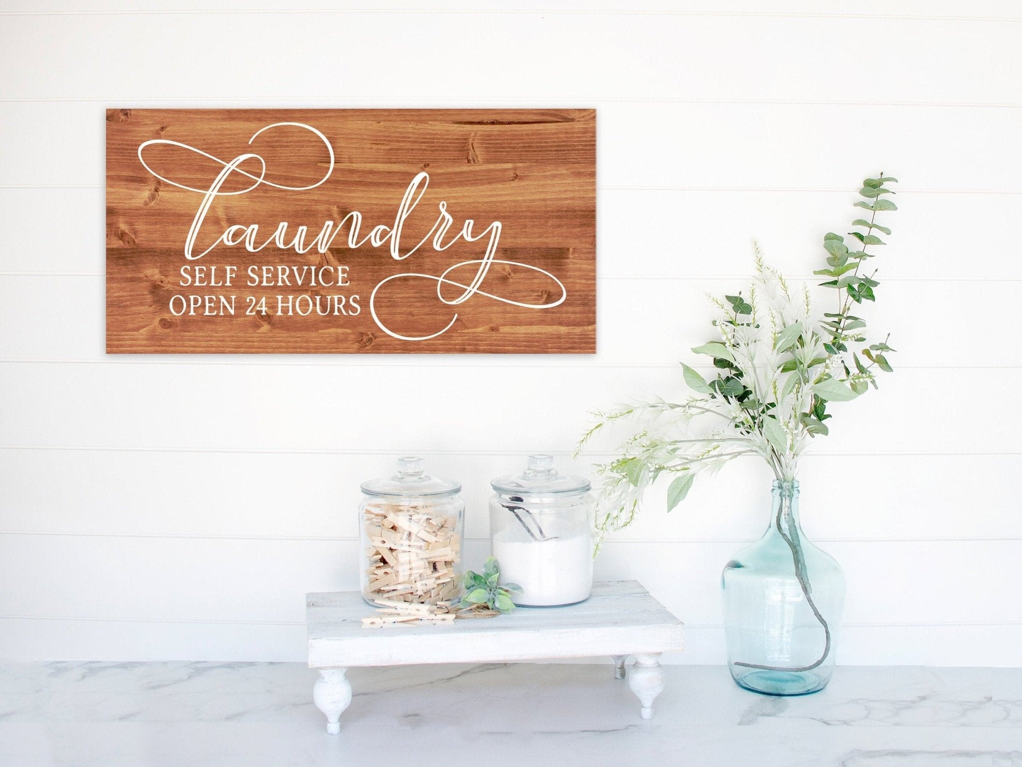 Laundry Room Decor | Rustic Farmhouse Wooden Sign | FAST SHIPPING & Ready to Hang! - Dream Big Printables