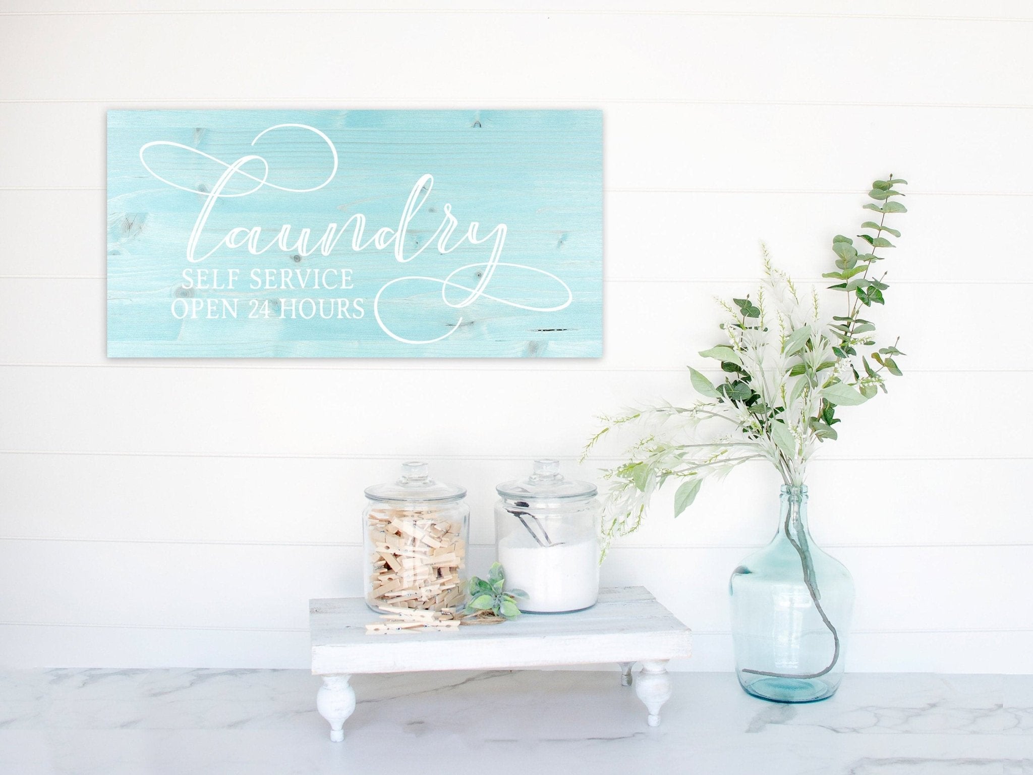 Laundry Room Decor | Rustic Farmhouse Wooden Sign | FAST SHIPPING & Ready to Hang! - Dream Big Printables