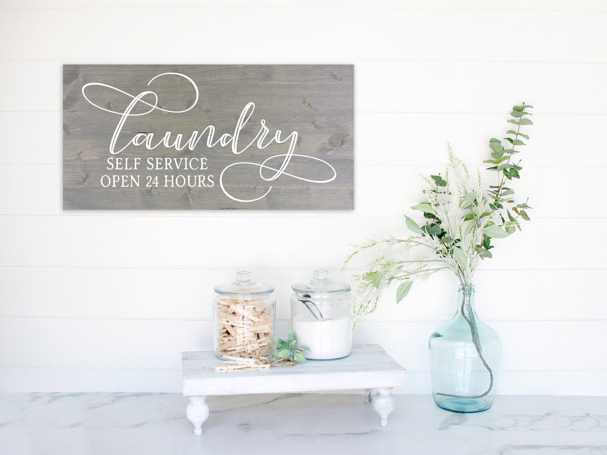 Laundry Room Decor | Rustic Farmhouse Wooden Sign | FAST SHIPPING & Ready to Hang! - Dream Big Printables