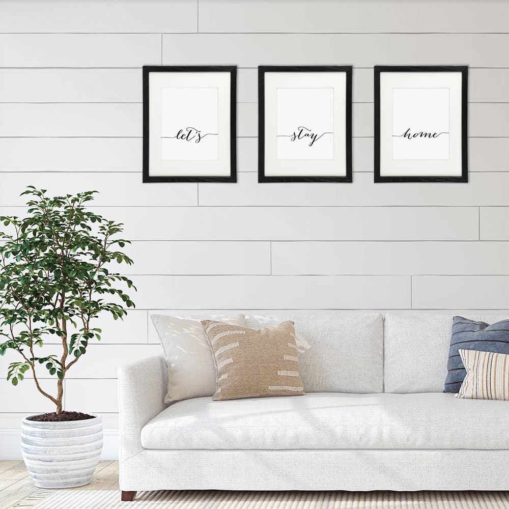 Let's Stay Home - Wall Decor Art Prints (Set of 3) - 8x10s - Dream Big Printables