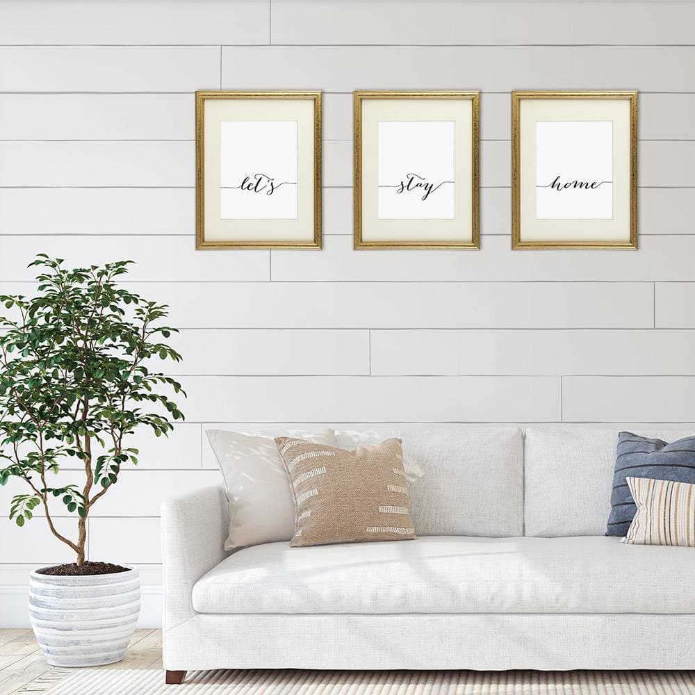 Let's Stay Home - Wall Decor Art Prints (Set of 3) - 8x10s - Dream Big Printables