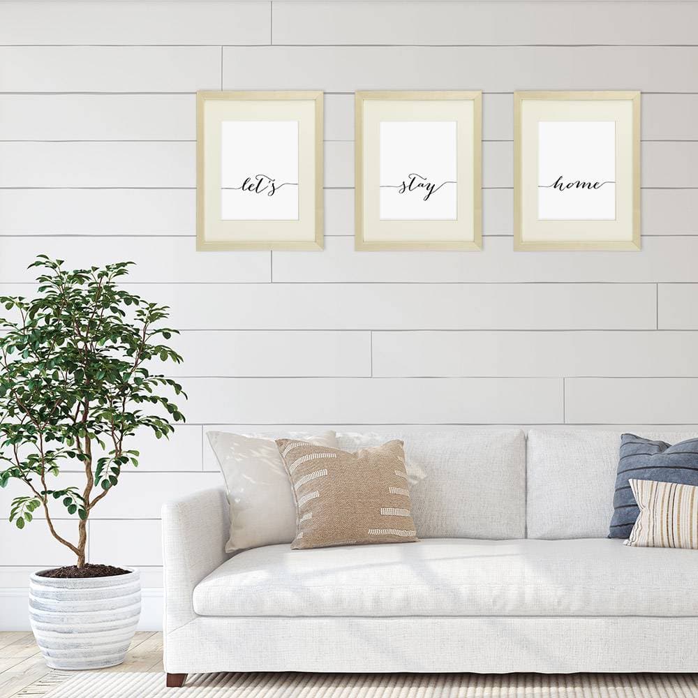 Let's Stay Home - Wall Decor Art Prints (Set of 3) - 8x10s - Dream Big Printables